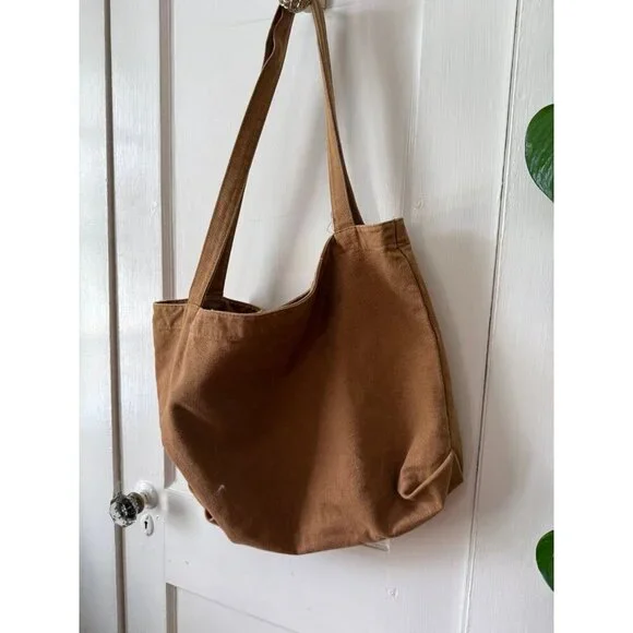 Brown Canvas Tote Bag - Picture 2 of 10